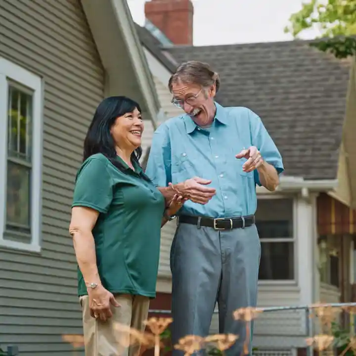 CarePro woman and senior man